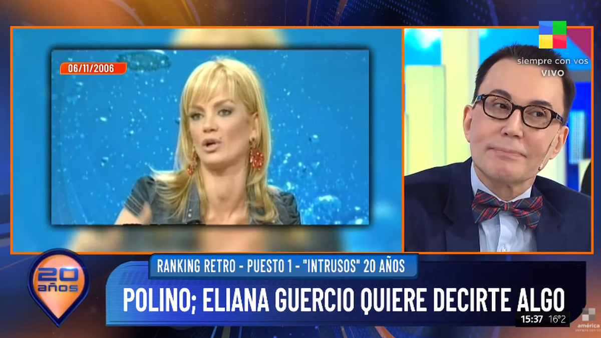 Intrusos Retro Marcelo Polino Revivi El Feroz Cruce Con Eliana