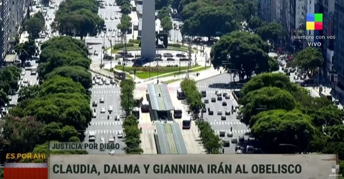 Justicia por Diego: marcha por Maradona al Obelisco