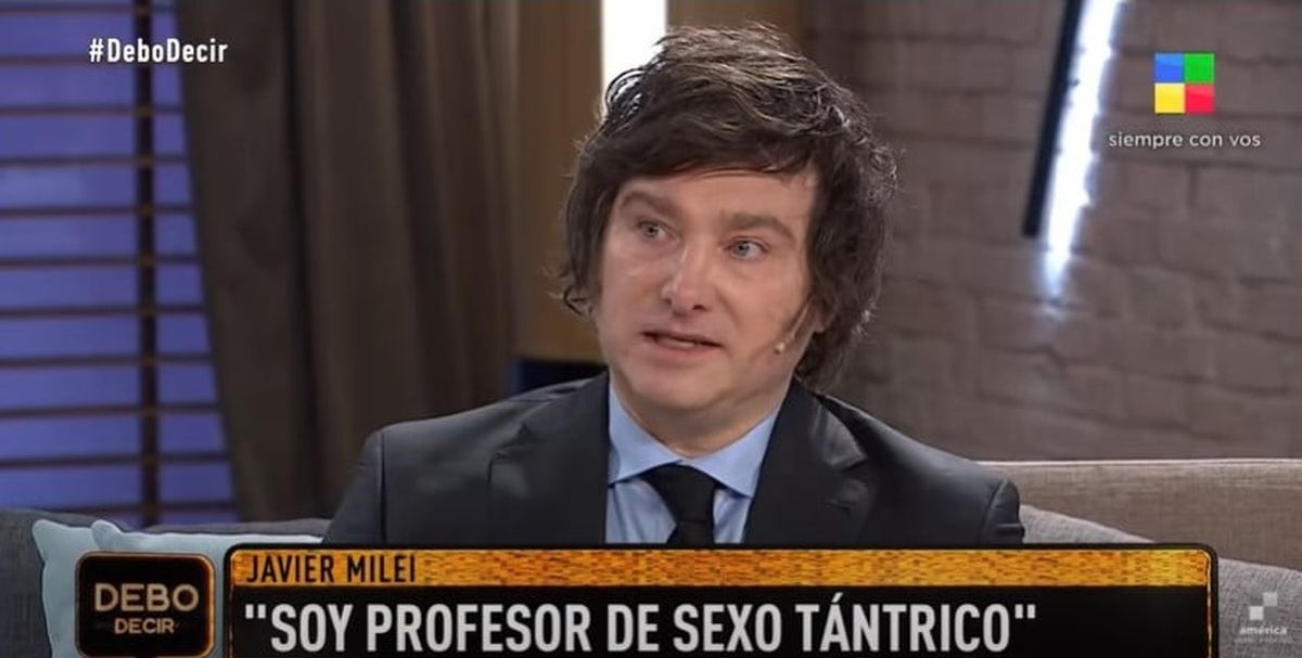 La inesperada confesión de Javier Milei en Debo Decir: “Soy profesor de sexo tántrico”