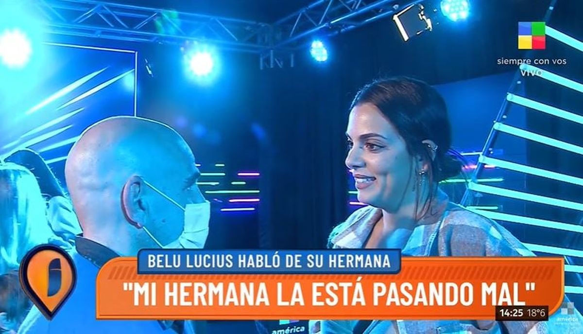 Belu Lucius habló de las críticas a su hermana: Ella no vio la misma película ahí adentro