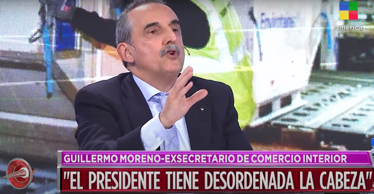 Guillermo Moreno pasó por Intratables: Casi todas las cosas que dice Alberto Fernández están mal