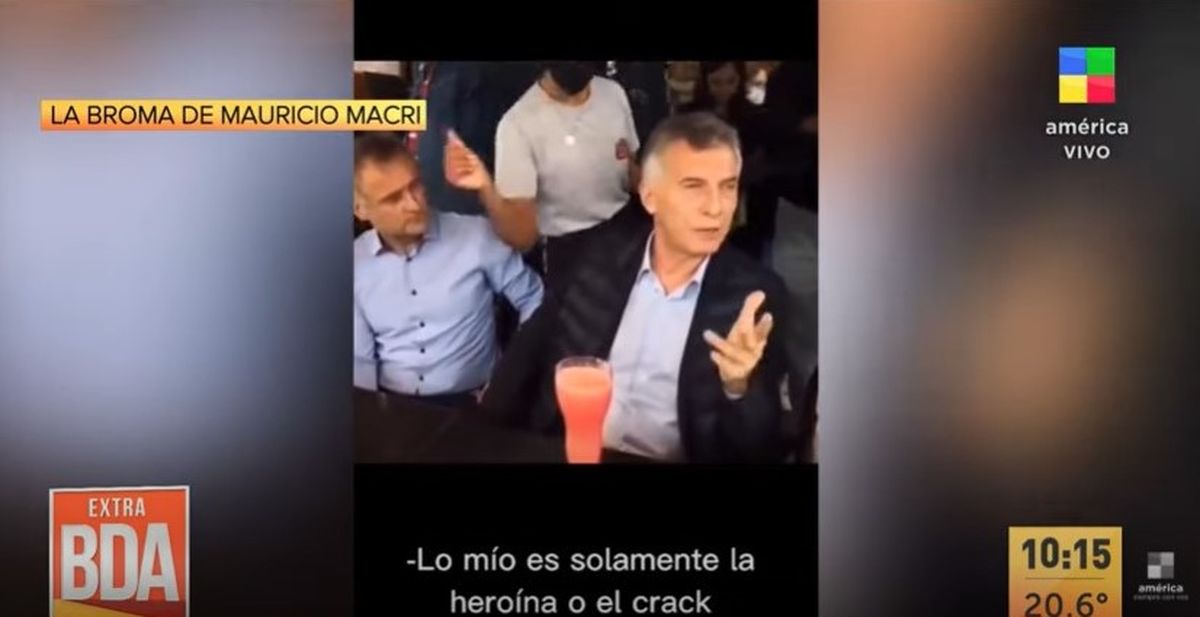 La broma de Mauricio Macri que se viralizó en redes: Lo mío solamente es la heroína o el crack”