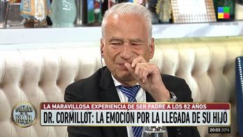 alberto cormillot se quebro al hablar de la llegada de su hijo: voy a llorar de aca hasta el dia del parto