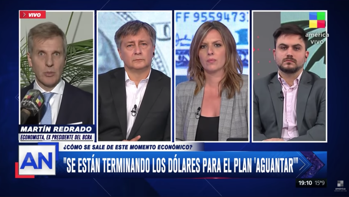 Martín Redrado: Se están terminando los dólares con el plan aguantar