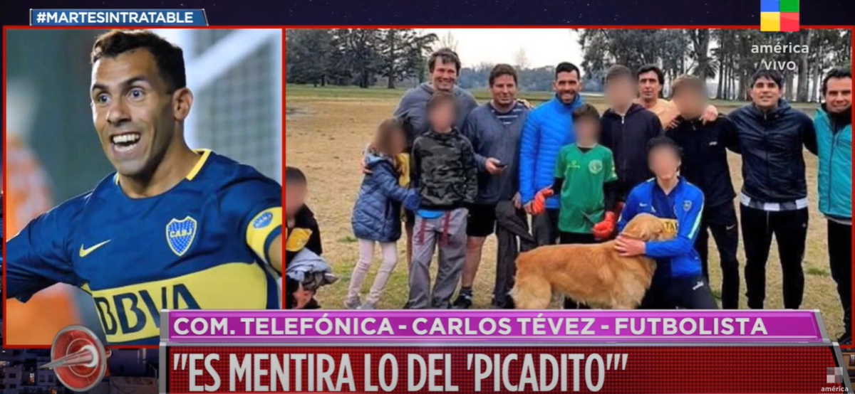 Carlos Tévez negó haber jugado un picadito: Se metieron en el campo para sacarse una foto conmigo
