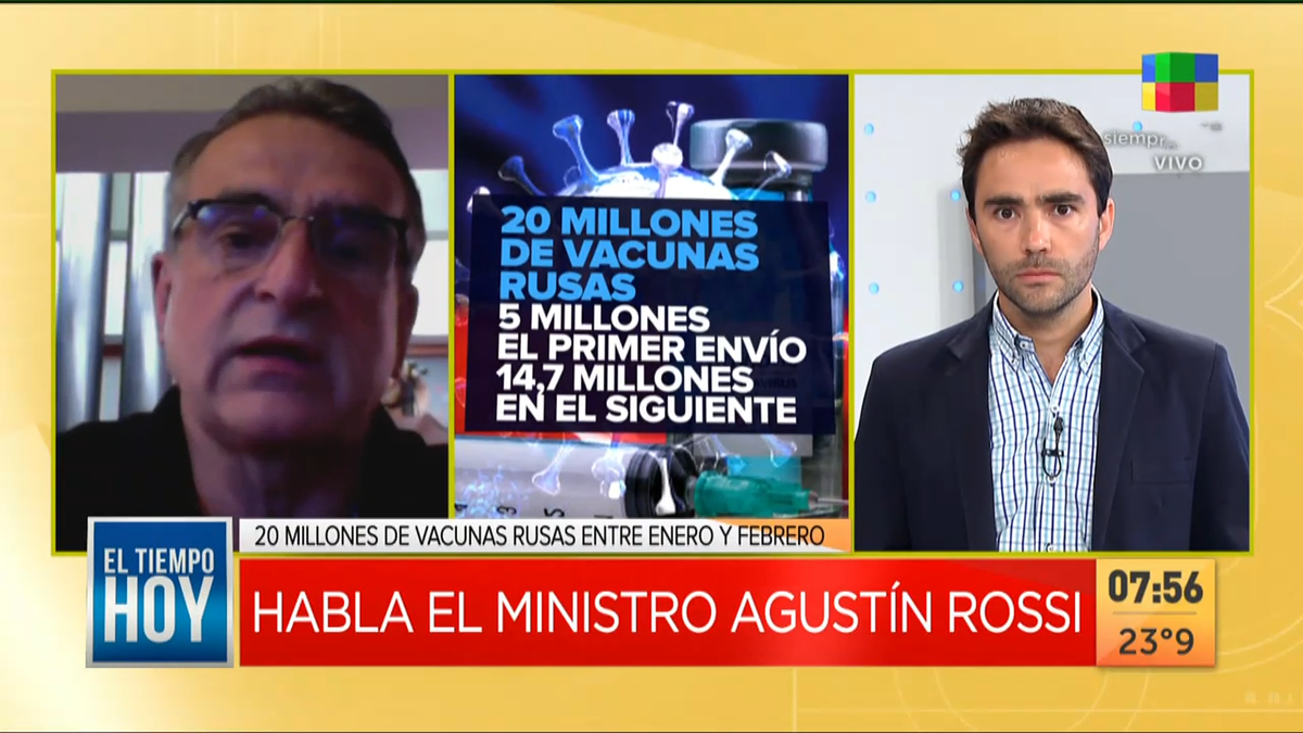 Arranca la vacunación: Agustín Rossi habló sobre el operativo