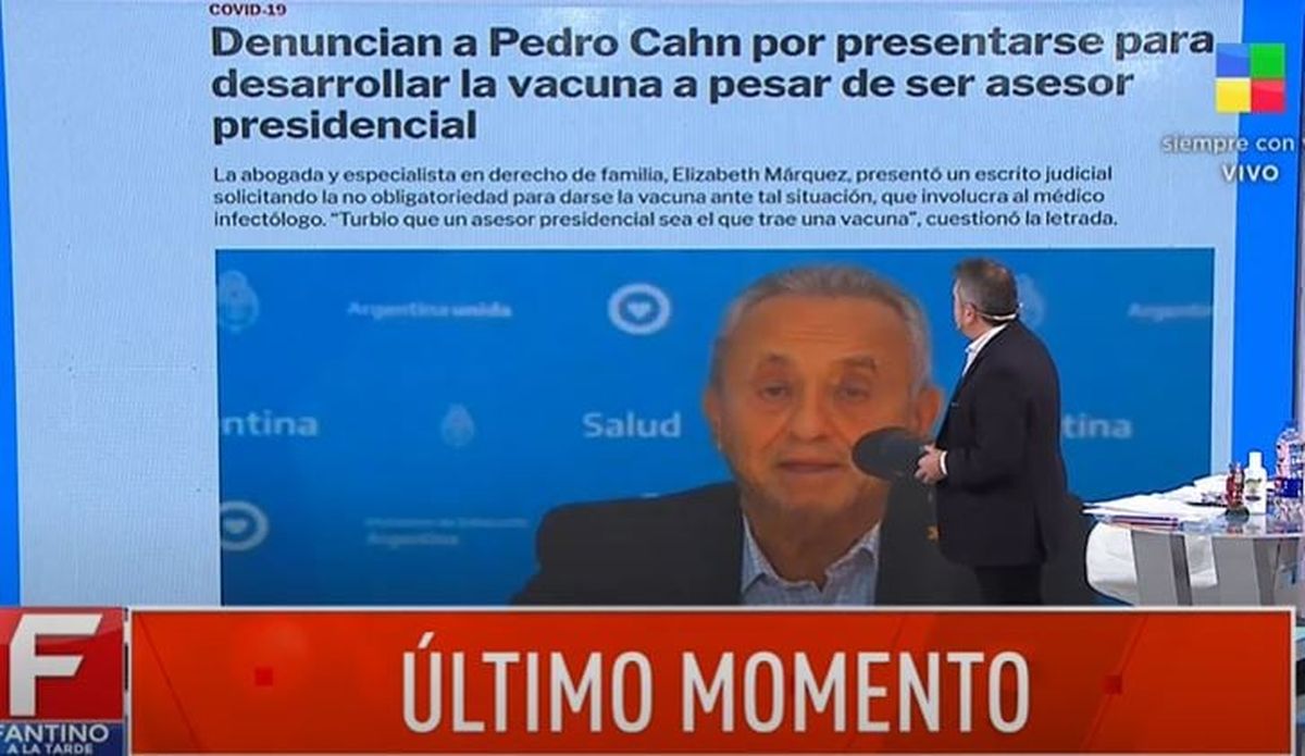 Denuncian a Pedro Cahn por presentarse para desarrollar la vacuna siendo  asesor presidencial