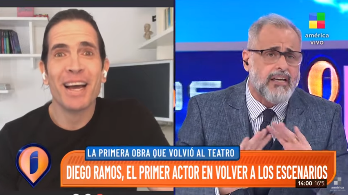 Diego Ramos, el primer actor en volver a los escenarios, habló del final de  su programa