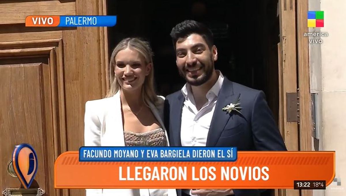 Facundo Moyano y Eva Bargiela se casaron y hablaron en exclusiva con Intrusos