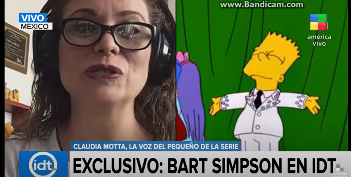 Claudia Motta, la voz de Bart Simpson, en Informados de todo