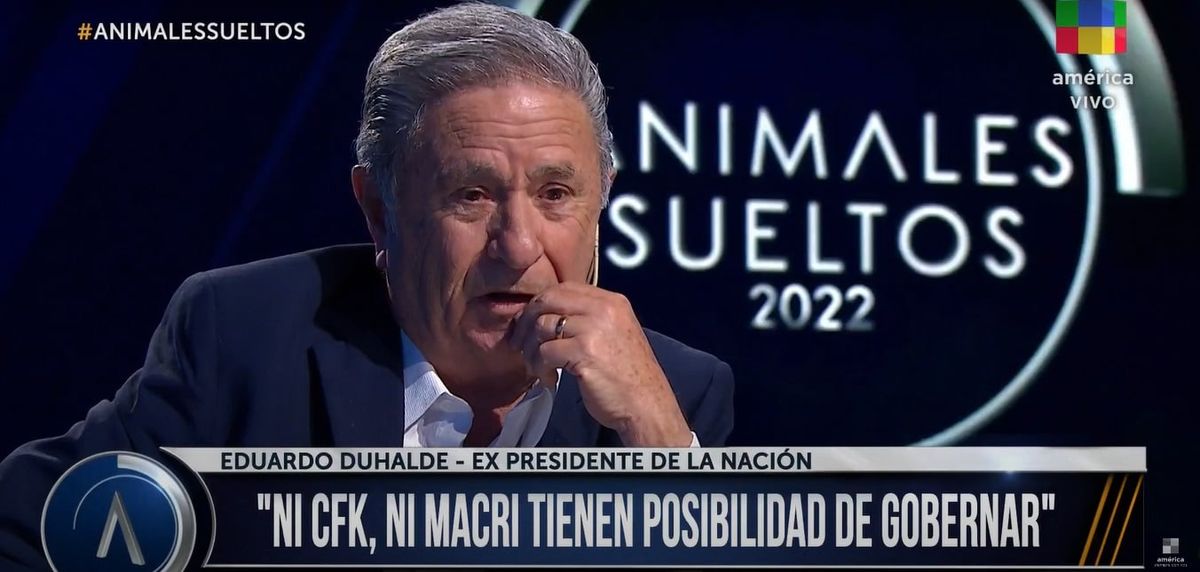 Eduardo Duhalde, mano a mano con Alejandro Fantino: Massa es presidenciable