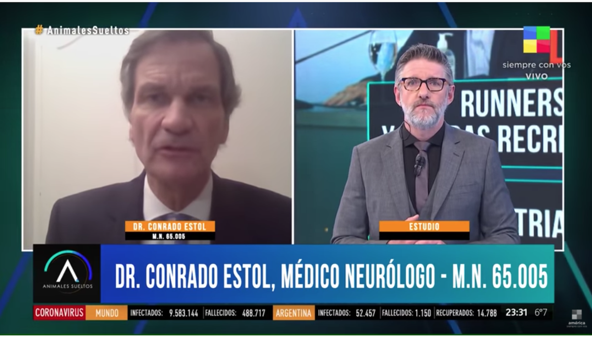 Conrado Estol, médico neurólogo, habló mano a mano con Luis Novaresio