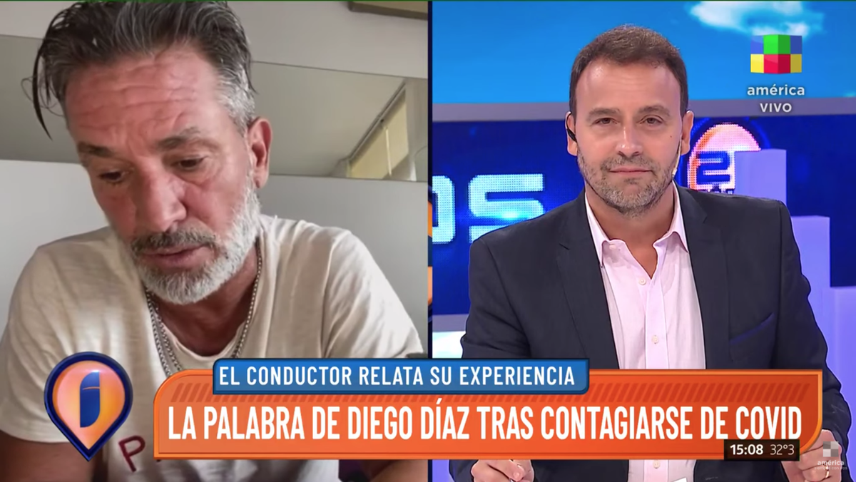 Diego Díaz tras contagiarse de COVID-19: Veo mucho descuido, sobre todo en la gente joven