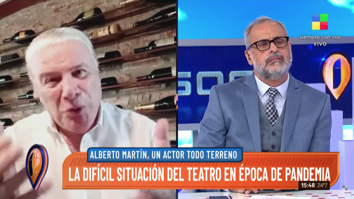 Alberto Martín defendió a Suar: Los actores no nos podemos olvidar todo lo que hizo Suar