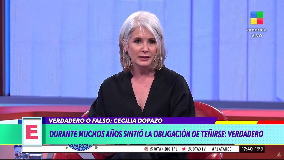 Cecilia Dopazo habló de las críticas que recibe por su color de pelo: No hay que opinar sobre el cuerpo del otro