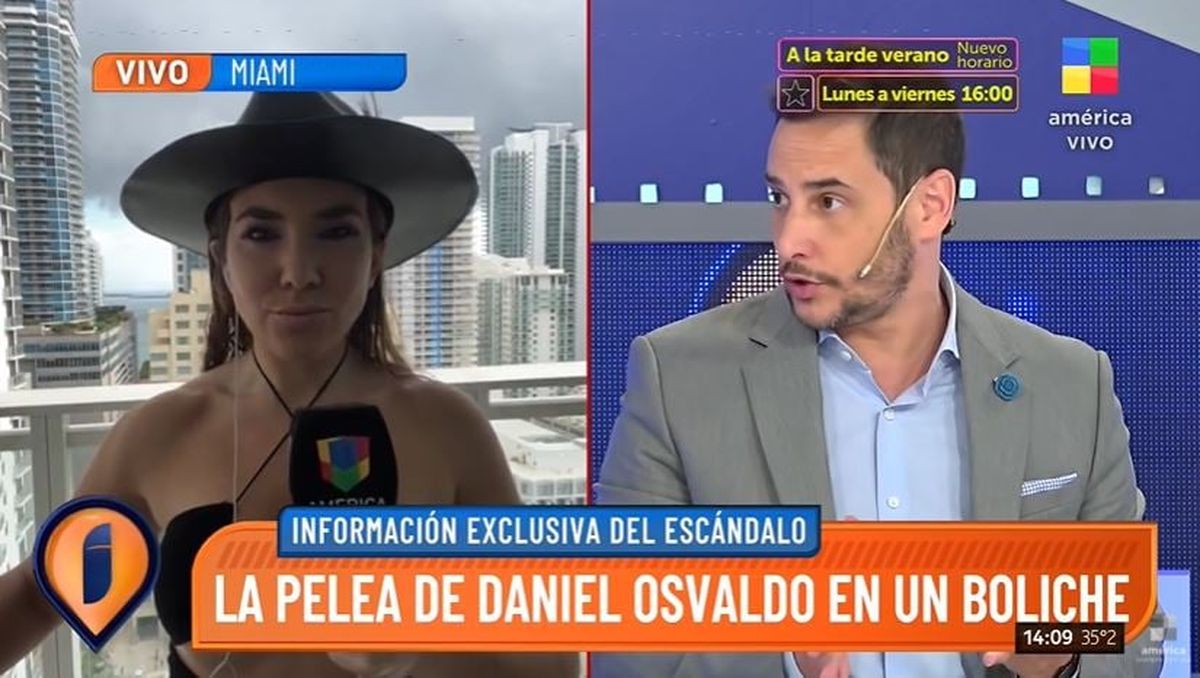 Daniel Osvaldo, separado de Giannina Maradona y a las piñas en un boliche