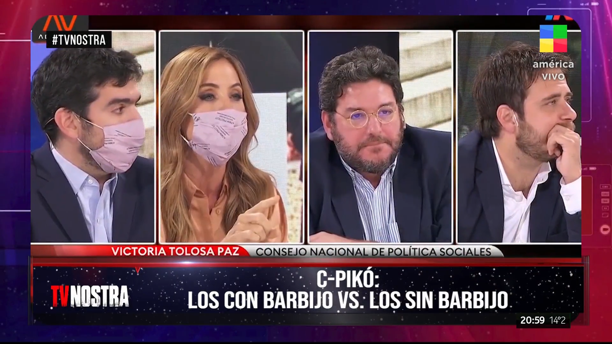 Fuerte cruce entre Victoria Tolosa Paz y Pablo Avelluto