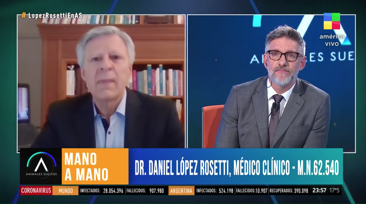 Dr. Lopez Rosetti: “Esta situación es de estrés psicosocial, cruza transversalmente a todos
