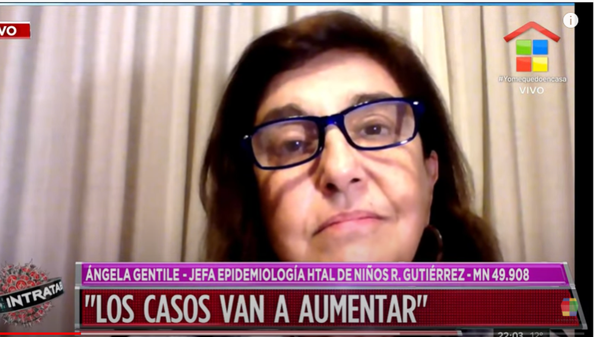 Dra. Ángela Gentile: “Hasta que no encontremos la vacuna, el virus de ninguna forma va a desaparecer
