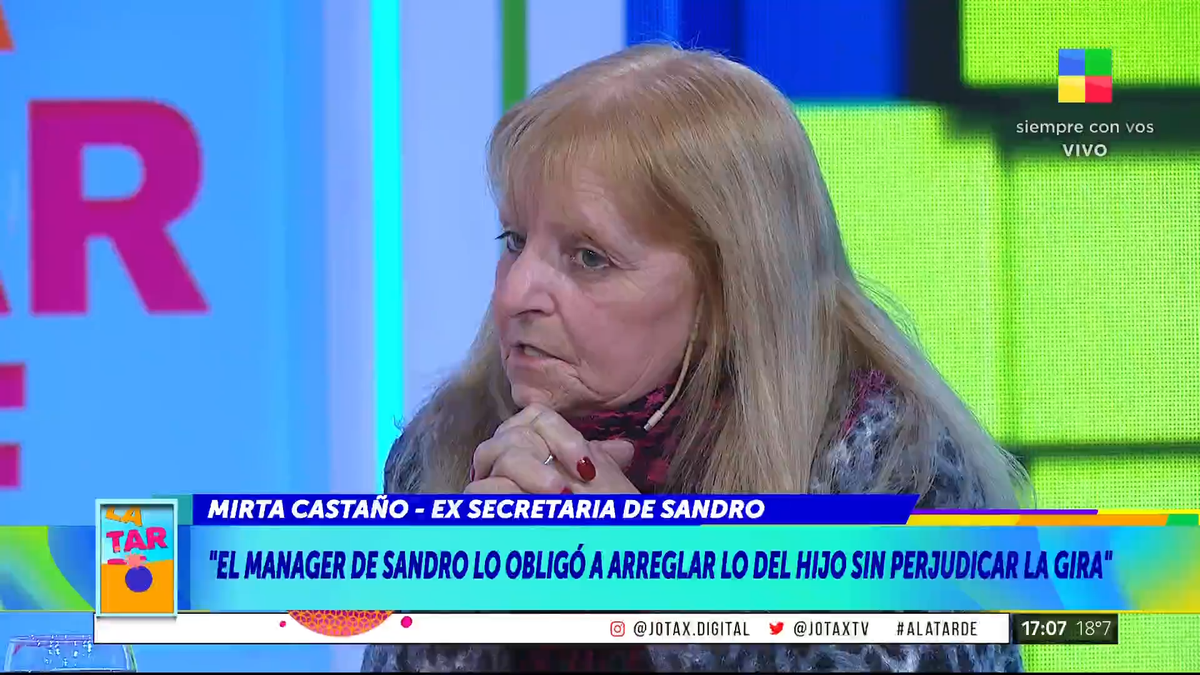 Mirta Castaño, sobre su vínculo con Sandro: Pasé de fan a ser su secretaria y me desmayé