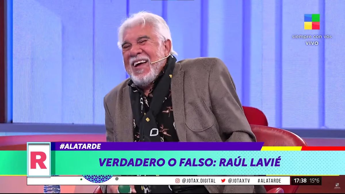 Raúl Lavié se animó a responder el Verdadero o Falso: Rechacé un trabajo en Hollywood