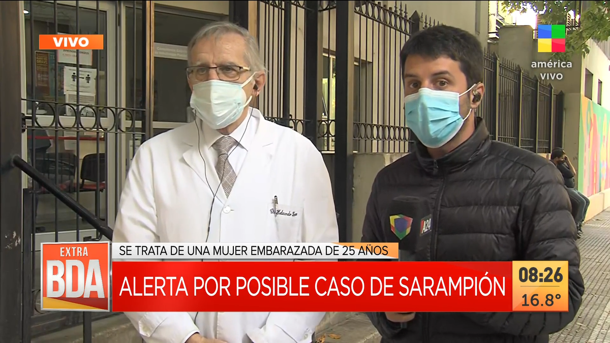 Eduardo López, infectólogo, sobre el posible caso de sarampión en una embarazada: Es muy contagioso