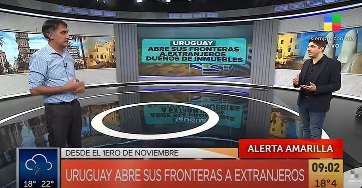 Uruguay abre sus fronteras a extranjeros dueños de inmuebles