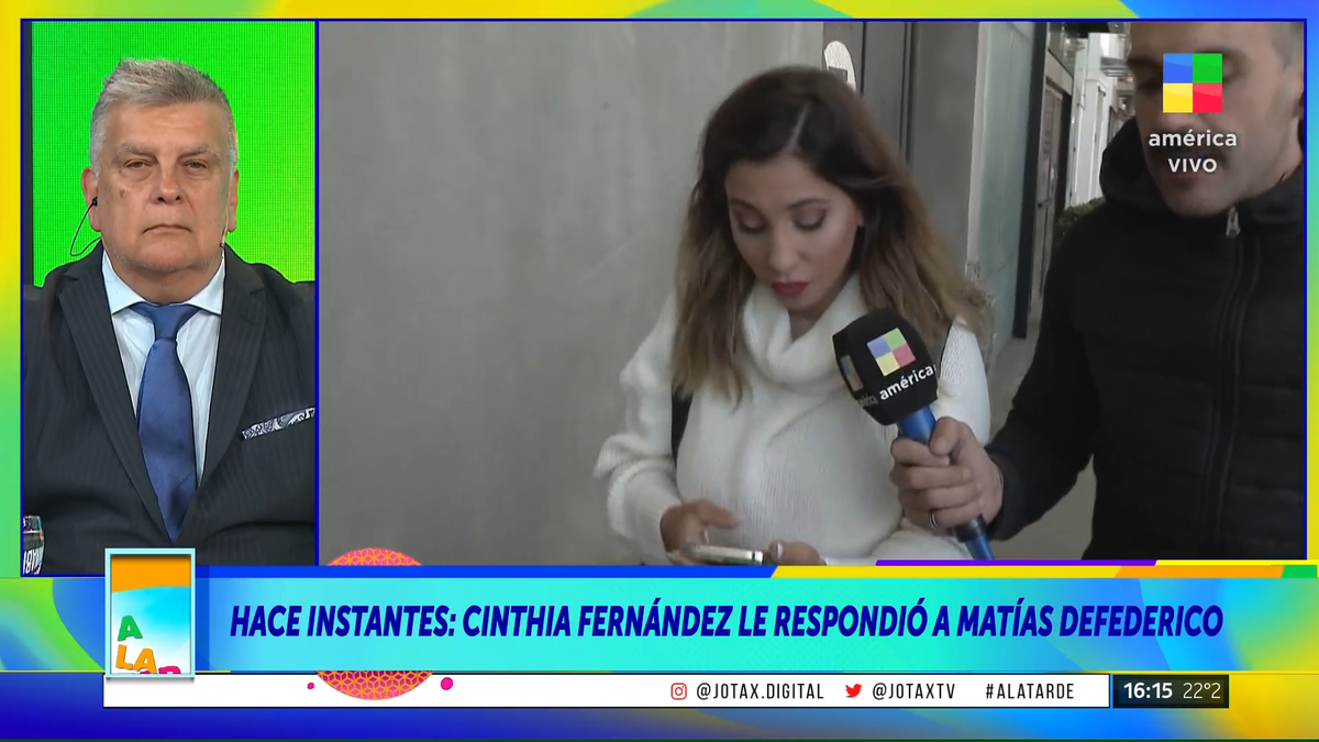 Cinthia Fernández se negó a responderle a Matías Defederico: No tengo ganas de hablar