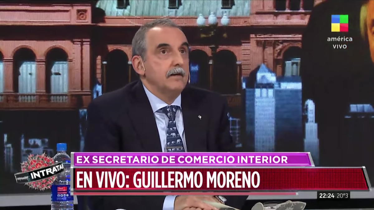 Guillermo Moreno: Ahora no tenemos salud ni economía