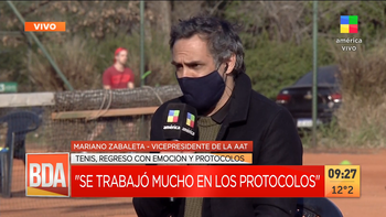 Mariano Zabaleta habló en Buenos días América sobre el regreso del tenis