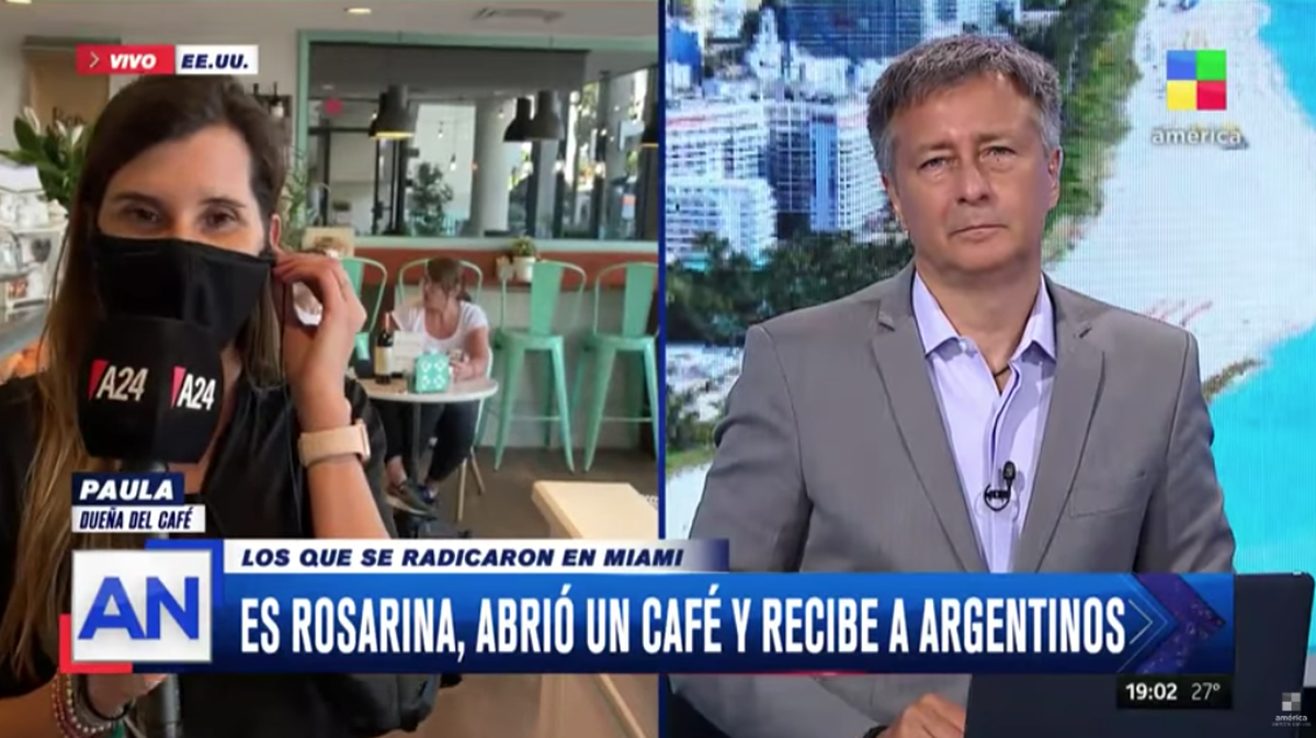 Es rosarina y abrió un café en Miami que es furor entre los argentinos