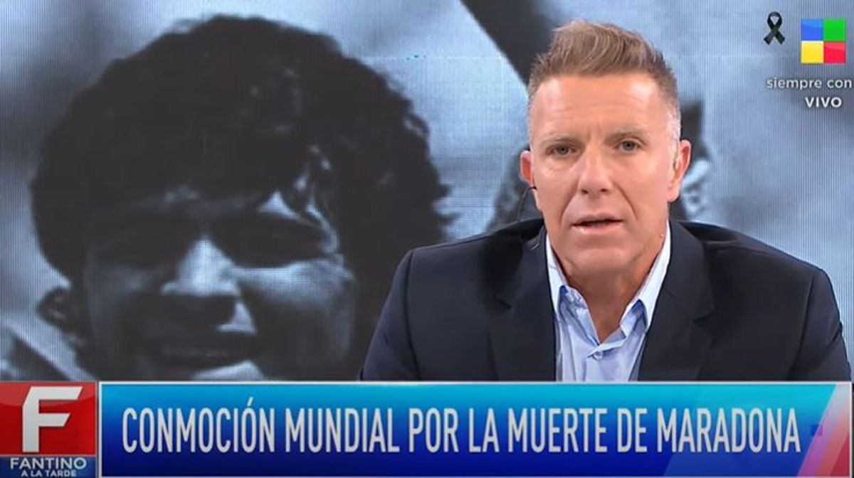 Alejandro Fantino sobre la muerte de Maradona: Fue y será el mejor jugador de la historia