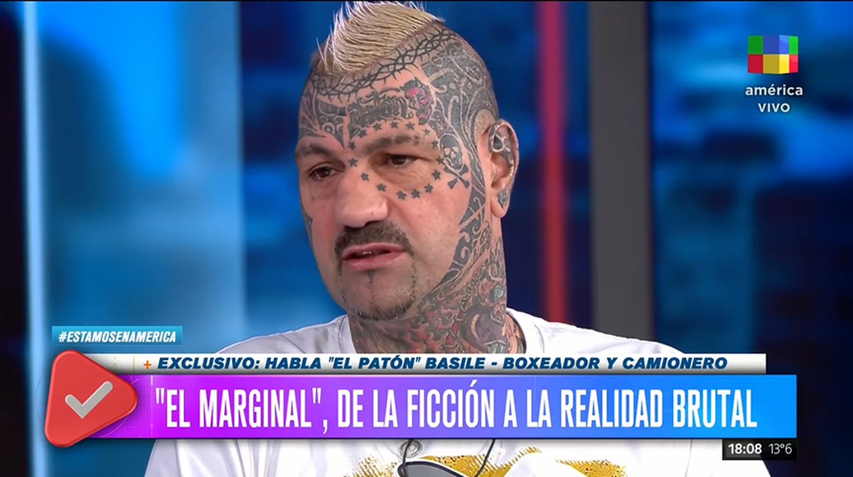 El Patón Basile, boxeador: La pasé muy mal actuando de violador en El Marginal