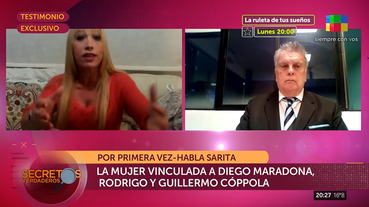 Sarita Carrera, el otro gran amor de Rodrigo, habló con Luis Ventura: Él era celoso y se agarró a trompadas con Coppola
