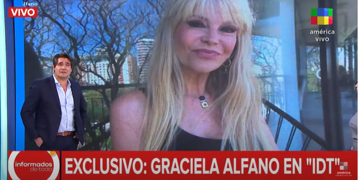 Graciela Alfano sufrió un robo en la calle