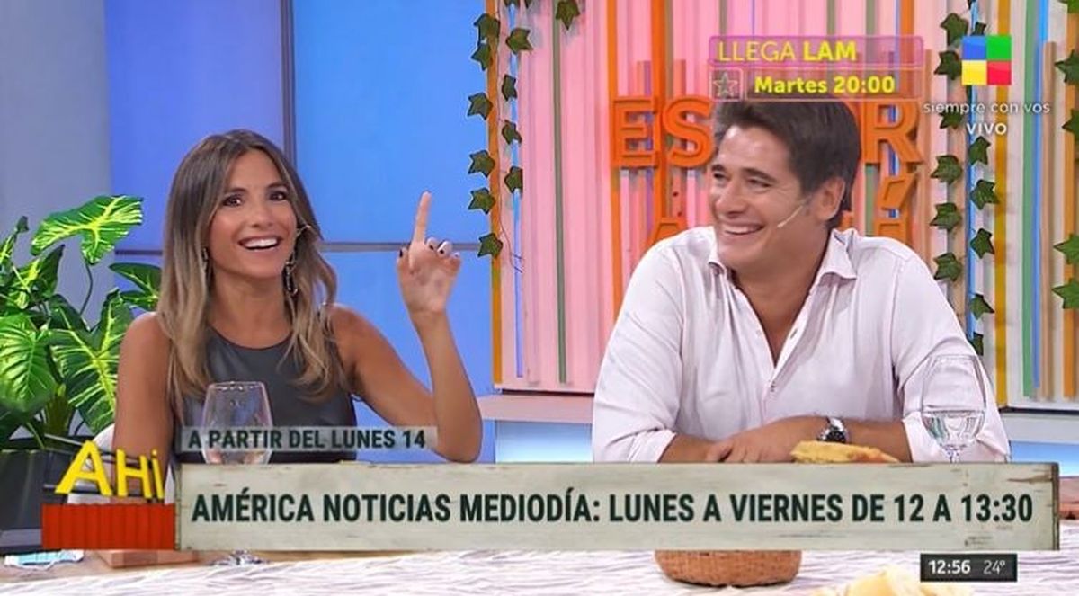 Guillermo Andino y María Belén Ludueña llegan a los mediodías de América TV con un nuevo noticiero