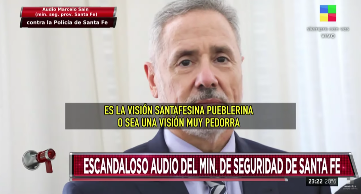 Escándalo por un audio de Marcelo Saín, ministro de Seguridad de Santa Fe: Gracias a Dios que Dios atiende en Capital Federal