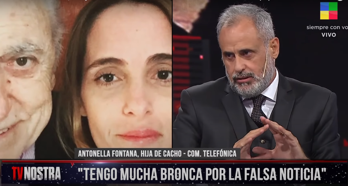 Jorge Rial habló con Antonella, la hija de Cacho Fontana: Me hicieron dudar de la muerte de mi papá