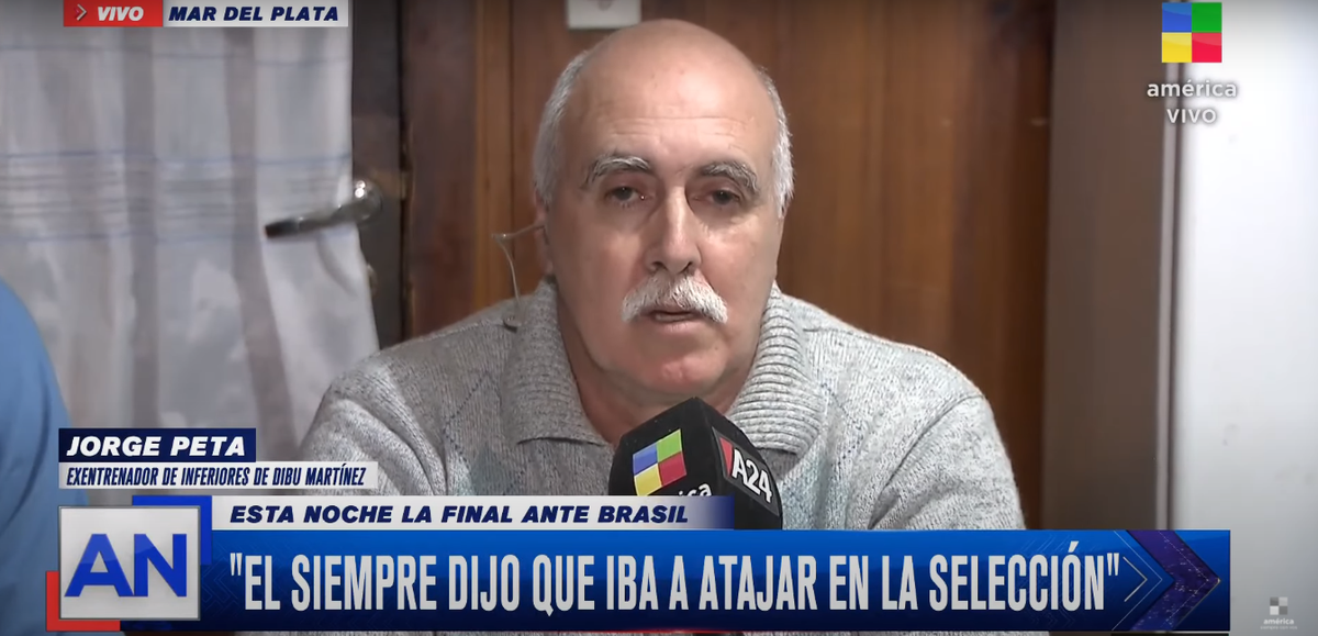Jorge Peta, entrenador de inferiores de Dibu Martínez: Siempre te salva partidos