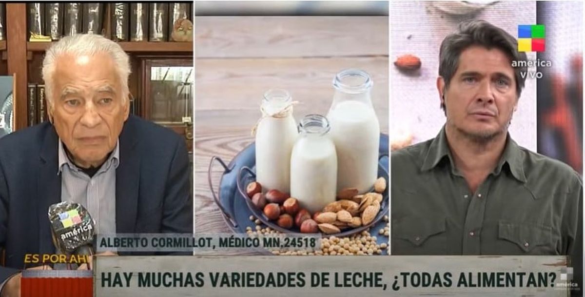 Alberto Cormillot, sobre las propiedades de la leche: Las de almendra, soja y arroz no son leches