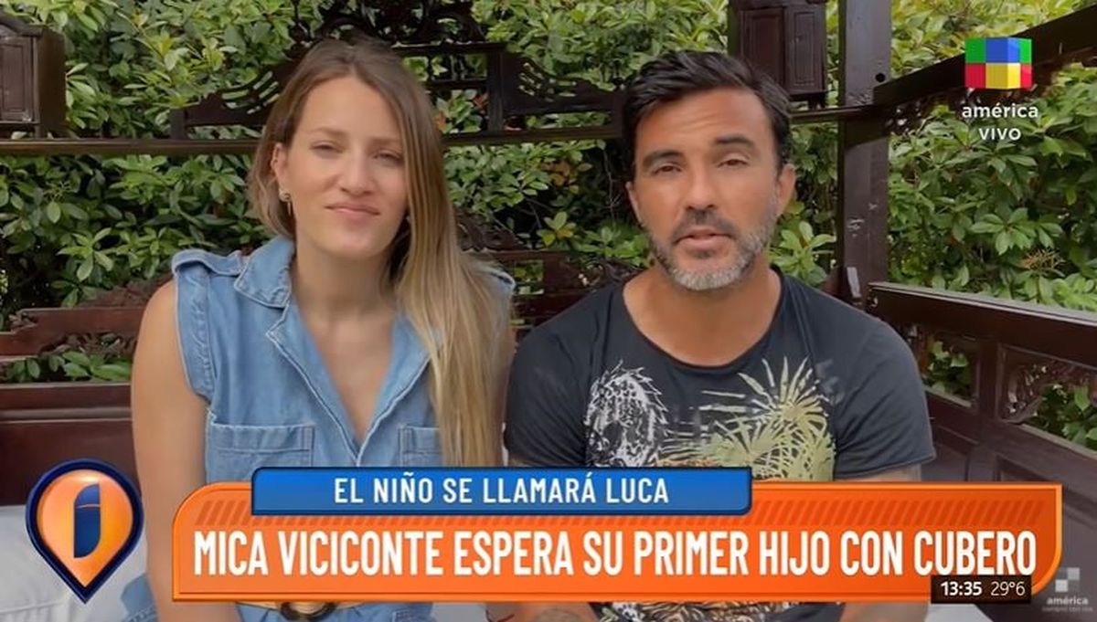 Mica Viciconte confirmó su embarazo: Es varón y se va a llamar Luca