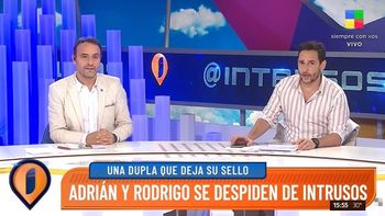 Adrián Pallares y Rodrigo Lussich se despidieron de Intrusos