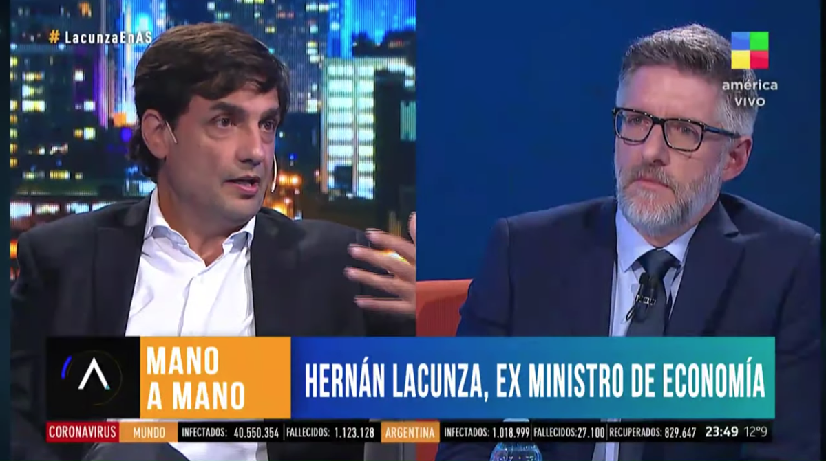 Hernán Lacunza criticó a Guzmán: Está a los volantazos
