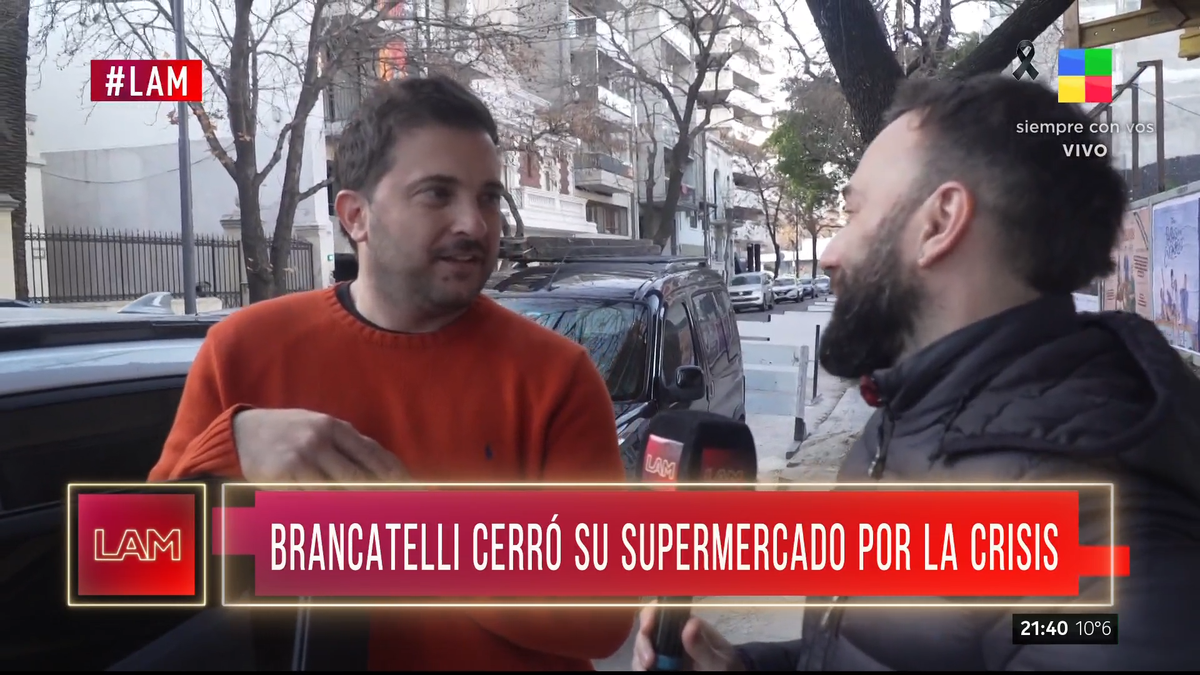 Diego Brancatelli cerró su supermercado por la crisis: No me fundí, decidimos cambiar de rumbo