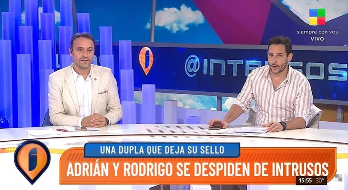 Adrián Pallares y Rodrigo Lussich se despidieron de Intrusos