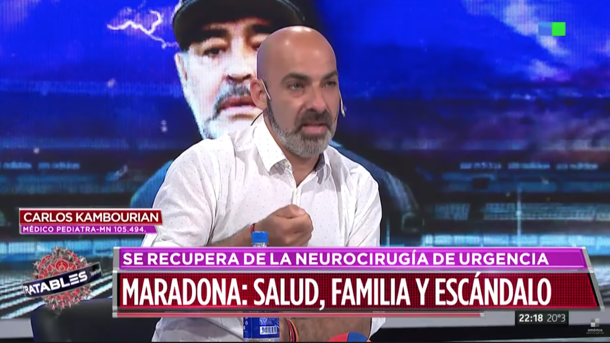 Dr. Carlos Kambourian: Los antecedentes de Maradona son muchos