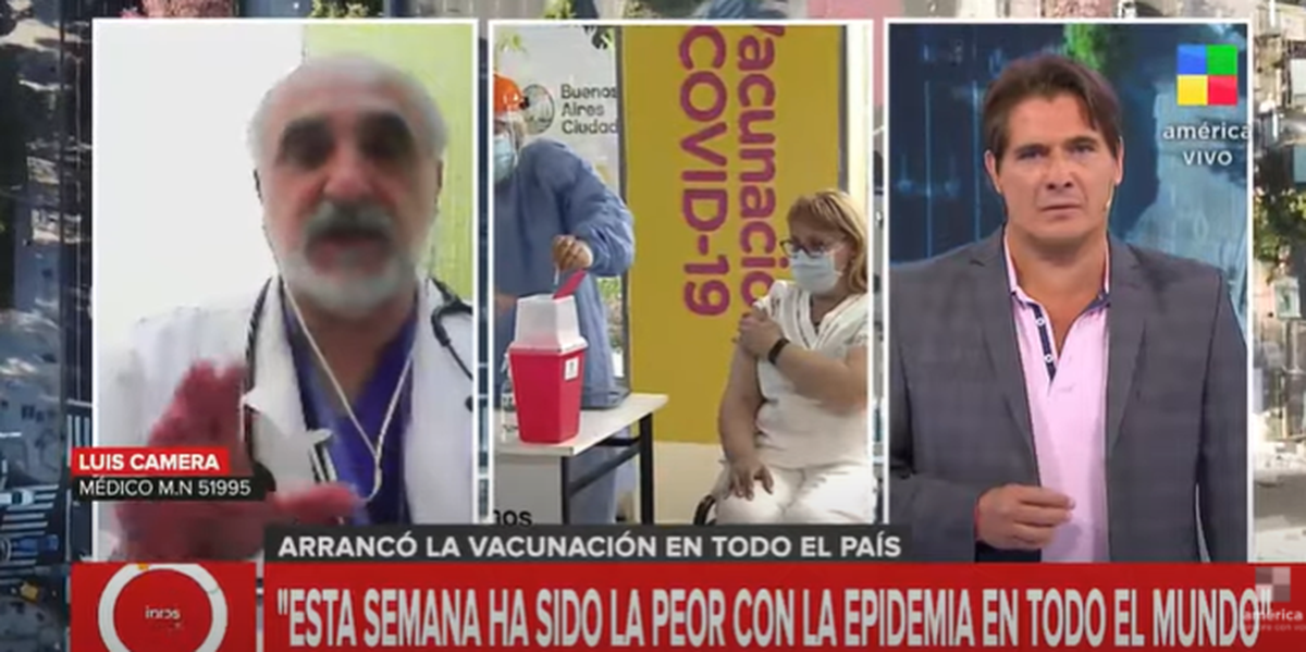 Dr. Luis Cámera: “Empezamos a tener inmunidad con la primer dosis de la vacuna