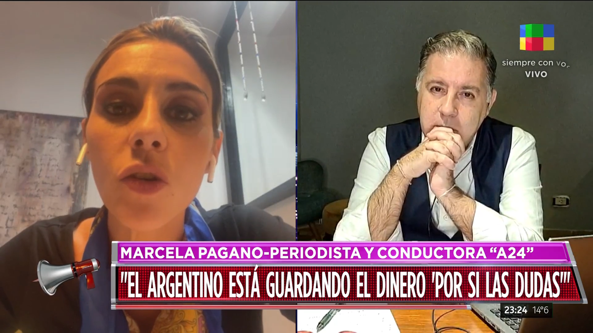 Marcela Pagano: El argentino se está guardando el dinero por si las dudas