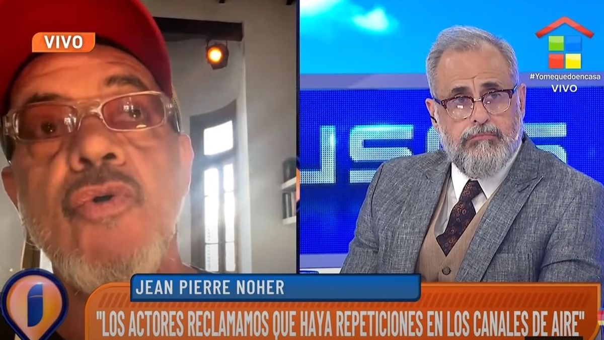 Jean Pierre Noher: Los actores reclamamos que haya repeticiones en los canales de aire