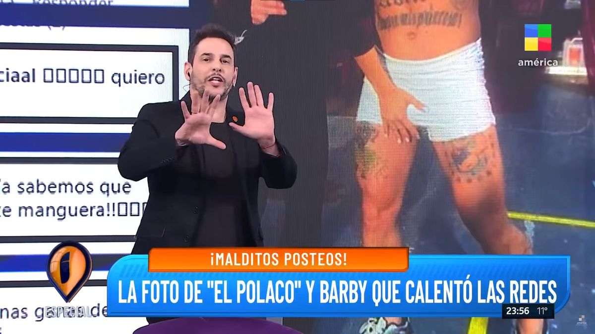 La foto de El Polaco y Barby Silenzi que calentó las redes sociales